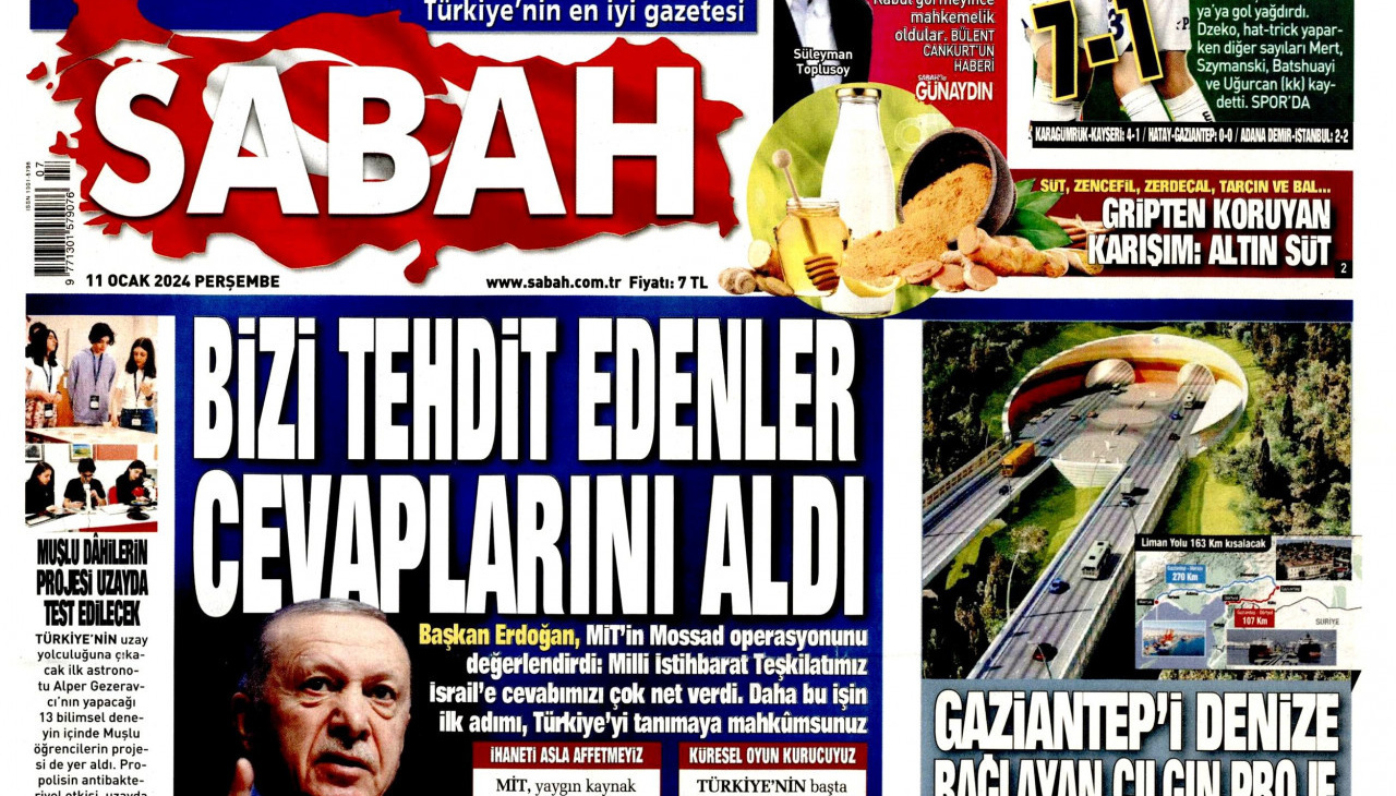 Σαμπάχ - Φιλοκυβερνητική Εφημερίδα: «Αυτοί που μας απειλούν, θα λάβουν την απάντησή τους»